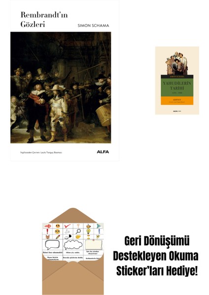 Rembrandt’ın Gözleri (Ciltli) + Yahudilerin Tarihi - 2 + Okuma Sticker'ları