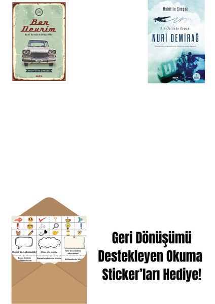 Ben Devrim + Nuri Demirağ + Okuma Sticker'ları