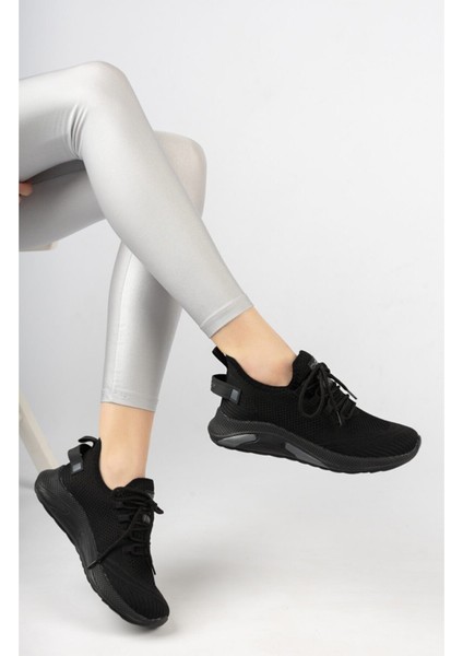 Siyah Unisex Triko Sneaker Rahat Hava Alabilen Kokusuz Spor Ayakkabı 4555 fırsatları