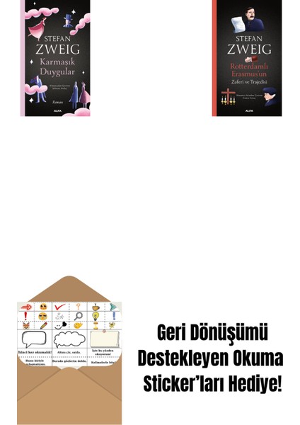 Karmaşık Duygular + Rotterdamlı Erasmus’un Zaferi ve Trajedisi + Okuma Sticker'ları