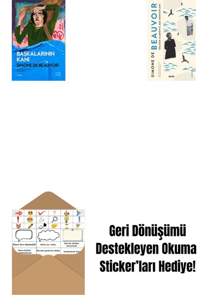 Başkalarının Kanı + Nelson Algren'e Aşk Mektupları + Okuma Sticker'ları