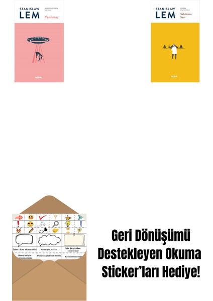 Yenilmez + Sahibinin Sesi + Okuma Sticker'ları