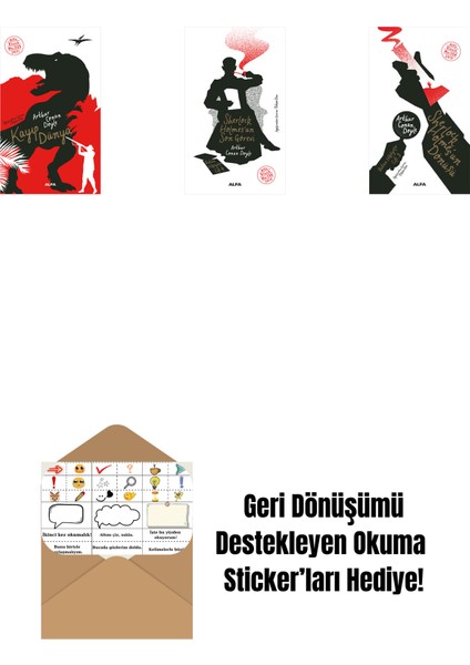 Kayıp Dünya + Sherlock Holmes'un Son Görevi + Sherlock Holmes'un Dönüşü + Okuma Sticker'ları
