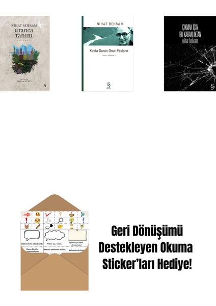 Utanca Tanım + Kında Duran Onur Paslanır + Çıkmak Için Bu Karanlıktan + Okuma Sticker'ları