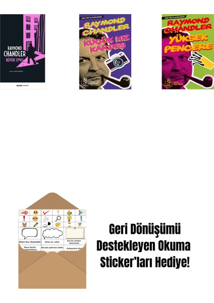 Büyük Uyku + Küçük Kız Kardeş + Yüksek Pencere (Cep Boy) + Okuma Sticker'ları
