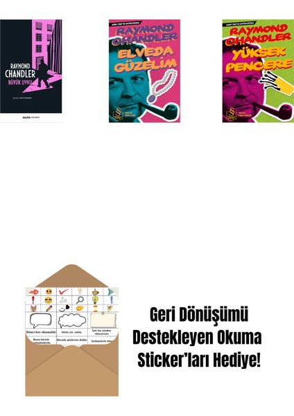 Büyük Uyku + Elveda Güzelim (Cep Boy) + Yüksek Pencere (Cep Boy) + Okuma Sticker'ları