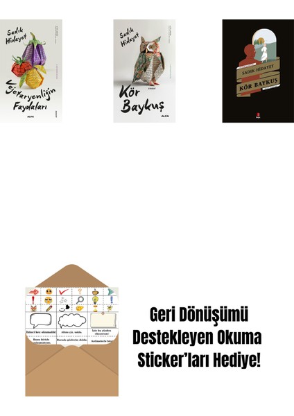 Vejetaryenliğin Faydaları + Kör Baykuş + Kör Baykuş + Okuma Sticker'ları