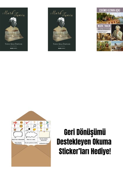 Toplu Kısa Öyküler + Toplu Kısa Öyküler (Ciltli) + Eskimo Kızının Aşkı + Okuma Sticker'ları