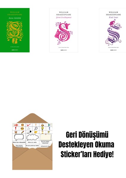 Kuru Gürültü (Ciltli) + Şirret Evcilleşmesi + Venedik Taciri + Okuma Sticker'ları