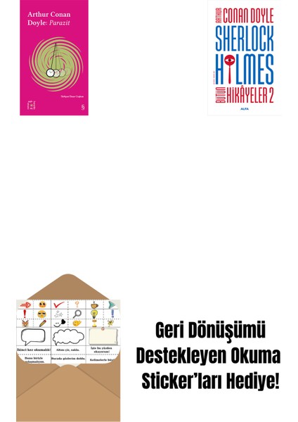 Everest Açıkhava 37 - Parazit + Sherlock Holmes - Bütün Hikayeler 2 (Ciltli) + Okuma Sticker'ları