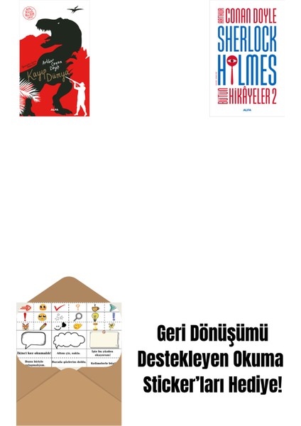 Kayıp Dünya + Sherlock Holmes - Bütün Hikayeler 2 + Okuma Sticker'ları