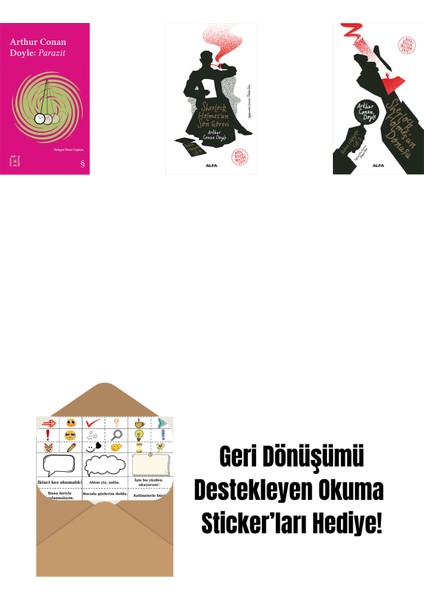 Everest Açıkhava 37 - Parazit + Sherlock Holmes'un Son Görevi + Sherlock Holmes'un Dönüşü + Okuma Sticker'ları