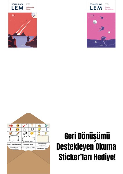 Dünya’da Barış (Sl8) + Insanın Bir Dakikası (Sl5) + Okuma Sticker'ları