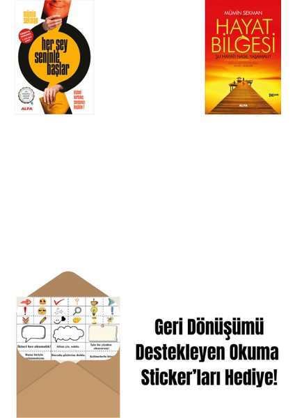 Her Şey Seninle Başlar + Hayat Bilgesi + Okuma Sticker'ları