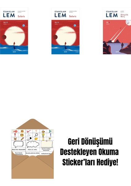 Solaris - SL10 (Ciltli) + Solaris (SL10) + Dünya’da Barış (Sl8) + Okuma Sticker'ları