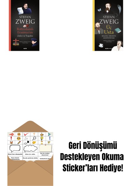 Rotterdamlı Erasmus’un Zaferi ve Trajedisi + Üç Usta + Okuma Sticker'ları