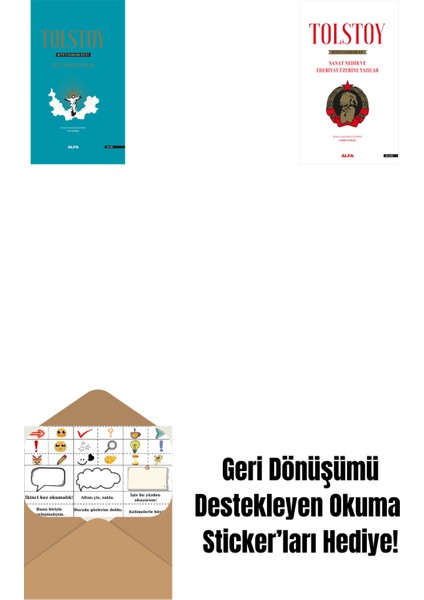 Tolstoy Bütün Eserleri 18 (Ciltli) + Tolstoy Bütün Eserleri 15 + Okuma Sticker'ları