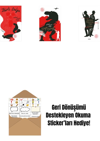 Zehirli Dalga + Kayıp Dünya + Sherlock Holmes’un Vaka Kitabı + Okuma Sticker'ları