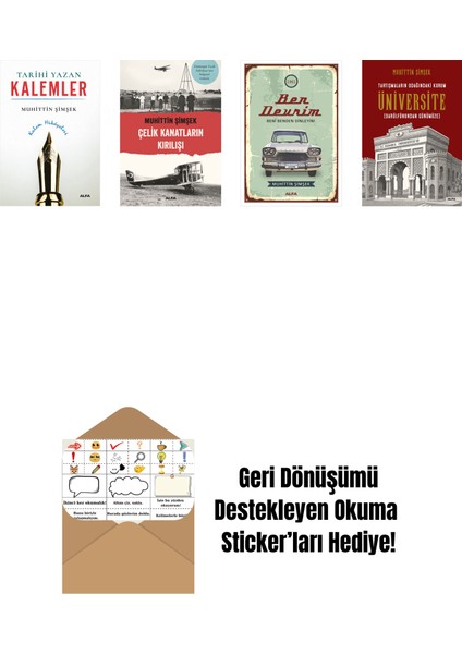 Muhittin Şimşek 4 Kitap Set + Okuma Sticker'ları