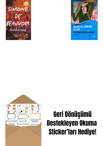 Mandarinler + Başkalarının Kanı + Okuma Sticker'ları