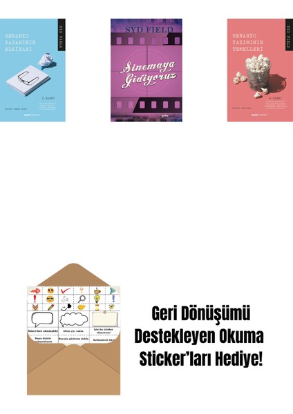 Senaryo Yazarının El Kitabı + Sinemaya Gidiyoruz + Senaryo Yazımının Temelleri + Okuma Sticker'ları
