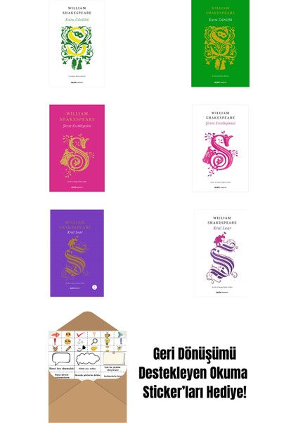 William Shakespeare 6 Kitap Set + Okuma Sticker'ları