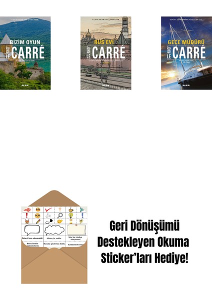 Bizim Oyun + Rus Evi + Gece Müdürü + Okuma Sticker'ları