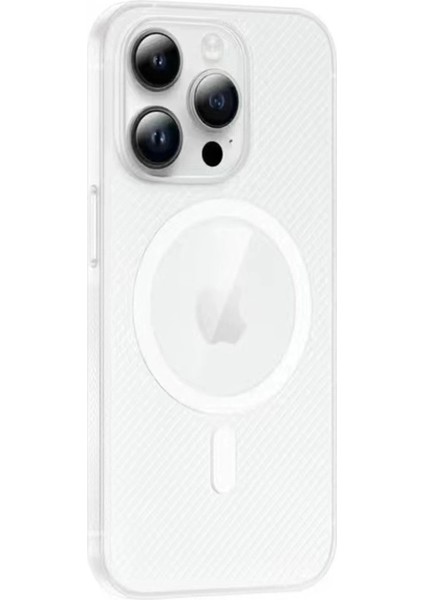 Movenchy iPhone 14 Pro Kılıf Pp Magsafe Kapak - Beyaz