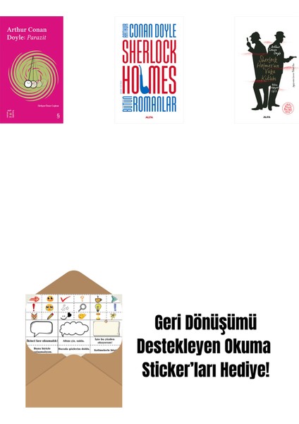 Everest Açıkhava 37 - Parazit + Sherlock Holmes - Bütün Romanlar (Ciltli) + Sherlock Holmes’un Vaka Kitabı + Okuma Sticker'ları