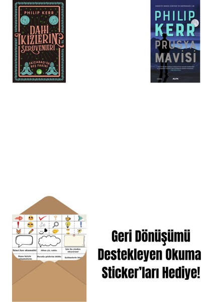 Dahi Ikizlerin Serüvenleri - Faizabad'ın Beş Fakiri + Prusya Mavisi + Okuma Sticker'ları