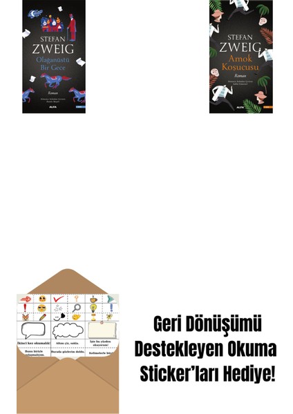 Olağanüstü Bir Gece + Amok Koşucusu + Okuma Sticker'ları