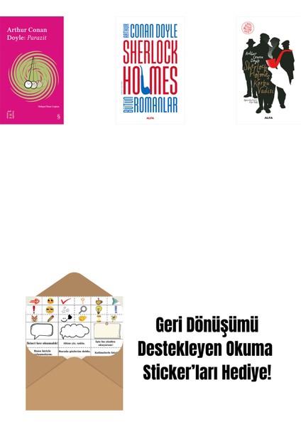 Everest Açıkhava 37 - Parazit + Sherlock Holmes - Bütün Romanlar (Ciltli) + Sherlock Holmes - Korku Vadisi + Okuma Sticker'ları