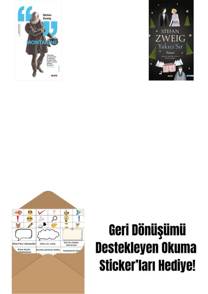 Montaigne + Yakıcı Sır + Okuma Sticker'ları