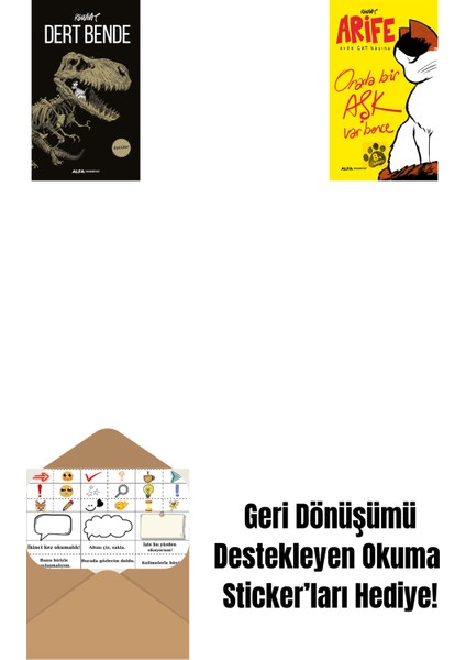 Dert Bende + Arife - Orada Bir Aşk Var Bence + Okuma Sticker'ları