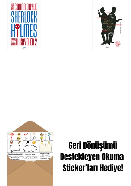 Sherlock Holmes - Bütün Hikayeler 2 (Ciltli) + Sherlock Holmes’un Vaka Kitabı + Okuma Sticker'ları