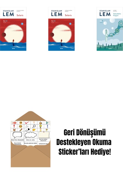 Solaris - SL10 (Ciltli) + Solaris (SL10) + Gelecekbilim Kongresi (Sl7) + Okuma Sticker'ları