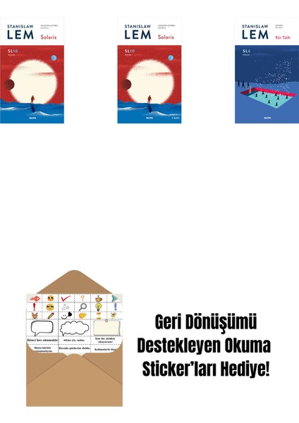 Solaris - SL10 (Ciltli) + Solaris (SL10) + Kör Talih (Sl6) + Okuma Sticker'ları