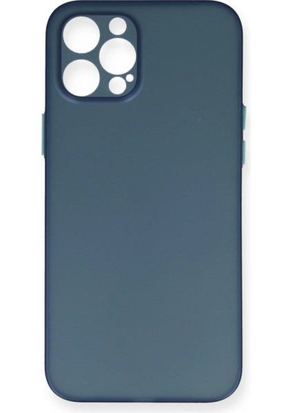 Newface iPhone 12 Pro Max Kılıf Pp Ultra Ince Kapak - Mavi