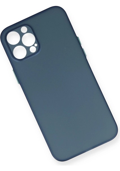 Newface iPhone 12 Pro Max Kılıf Pp Ultra Ince Kapak - Mavi