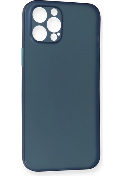 Newface iPhone 12 Pro Max Kılıf Pp Ultra Ince Kapak - Mavi