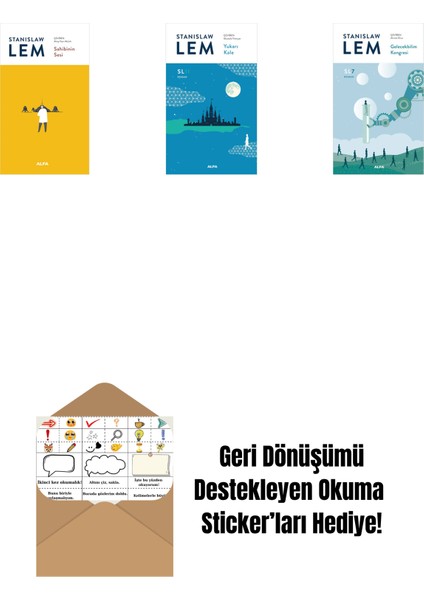 Sahibinin Sesi + Yukarı Kale (SL11) + Gelecekbilim Kongresi (Sl7) + Okuma Sticker'ları