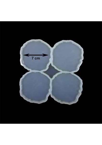 Dörtlü Yuvarlak Magnet Reçine Epoksi Kalıbı 7 cm - Çm1 fiyatları