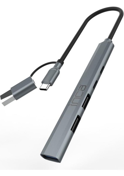 IUTP-06T 15CM Tip-C+Usb=>1*usb3.0+2*usb2.0+ PD100W