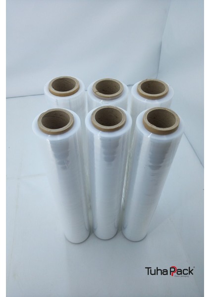 Streç Film 50CM x 300M 6 Adet, Şeffaf, 23 Mikron, 2500 Gr, Dayanıklı Eşya, Koli ve Palet Streci fiyatları