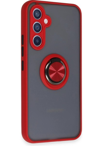 Newface Samsung Galaxy A54 5g Kılıf Montreal Yüzüklü Silikon Kapak - Kırmızı fiyatları