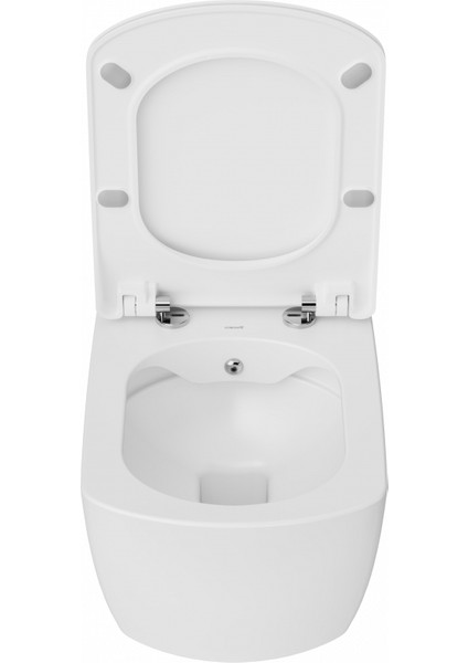 Elegant Rim-Off Duroplast Yavaş Kapanan Klozet Kapaklı Inci Mat Beyaz Set fiyatları