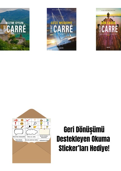Bizim Oyun + Gece Müdürü + Son Casus + Okuma Sticker'ları