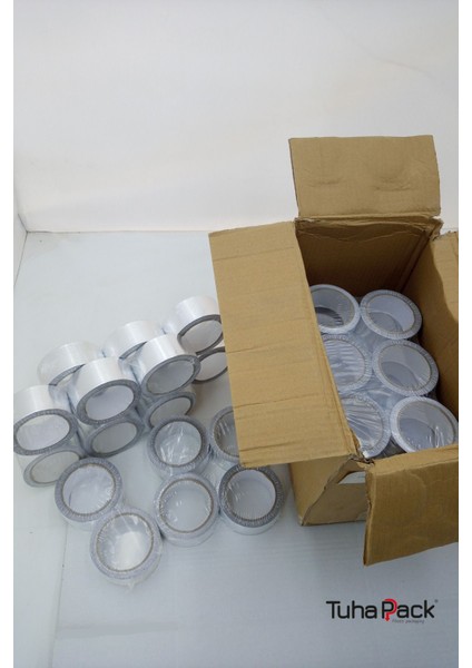 Alüminyum Folyo Bant 45MM x 20M (42 Adet) - Yanmaz, Isıya Dayanıklı, Soba Borusu ve Tamir Bandı fırsatları