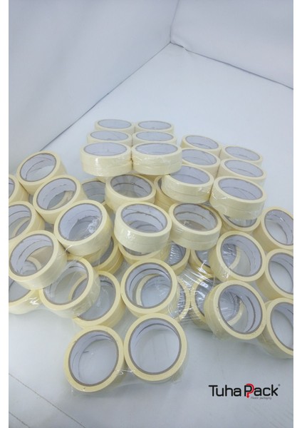 Maskeleme Bandı 18MM x 30M Krem (96 Adet) (Kağıt Bant) - Oto Boya, Fırın ve Dekorasyon Bandı fiyatları