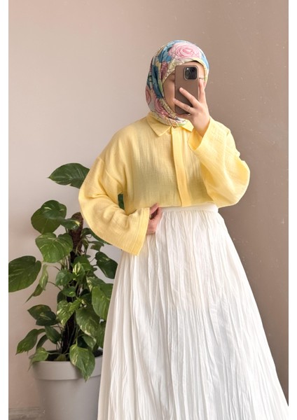 Classic Müslin Gömlek-Limon sarı fiyatları